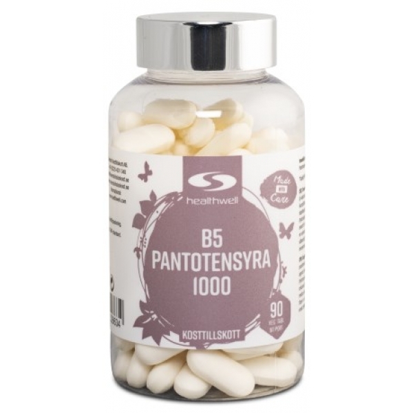 Healthwell B5 Pantoteenihappo 1000