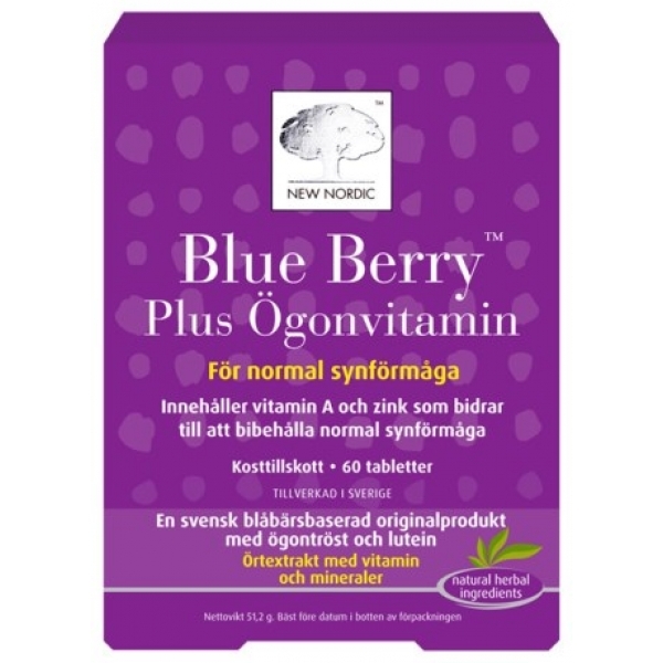 New Nordic Blue Berry Plus Silmävitamiini