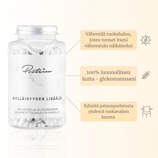 KYLLÄISYYDEN LISÄÄJÄ , 150 KAPSELIA