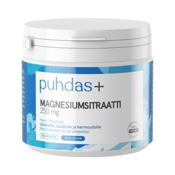 Puhdas+ Magnesiumsitraattijauhe