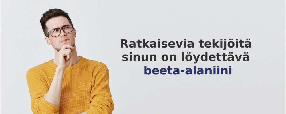 usein kysytyt kysymykset aiheesta Beeta-alaniini