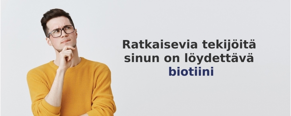 usein kysytyt kysymykset aiheesta Biotiini