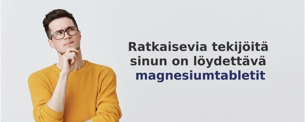 usein kysytyt kysymykset aiheesta Magnesiumtabletit