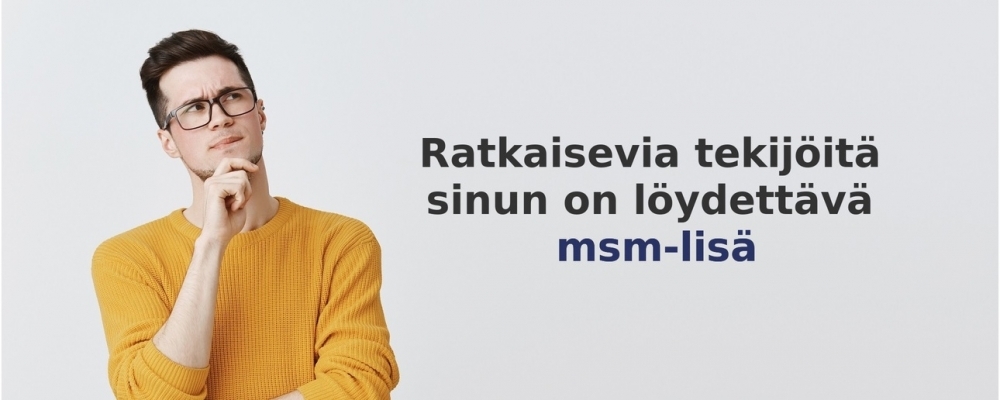 usein kysytyt kysymykset aiheesta MSM