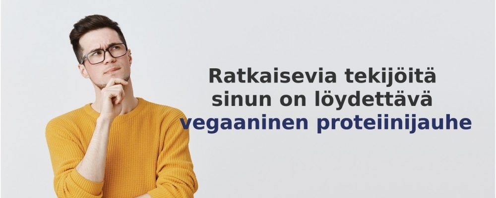 usein kysytyt kysymykset aiheesta Vegaaninen proteiinijauhe